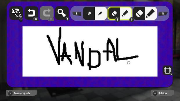 Splatoon 3 - Editor de dibujos y sus herramientas