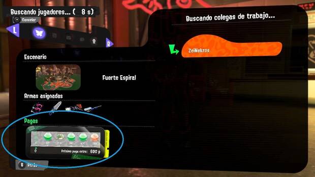 Splatoon 3 - Obtén cupones en las cápsulas de Salmón Run