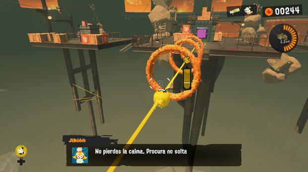 Splatoon 3 - Método para conseguir caviar rojo: Pasa por aros naranjas