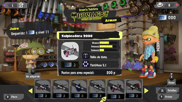 Splatoon 3 - Sube niveles multijugador para recibir licencias de Jairo