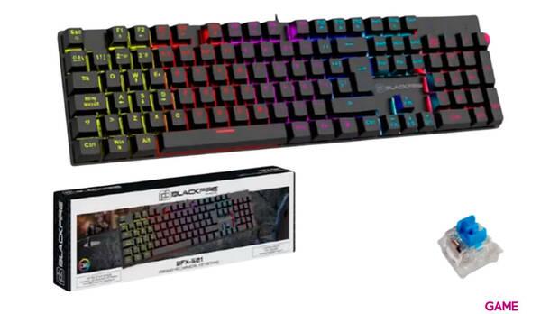 Consigue el teclado mecnico BLACKFIRE BFX 501 MECNICO XINDA BLUE SWITCH en GAME de oferta