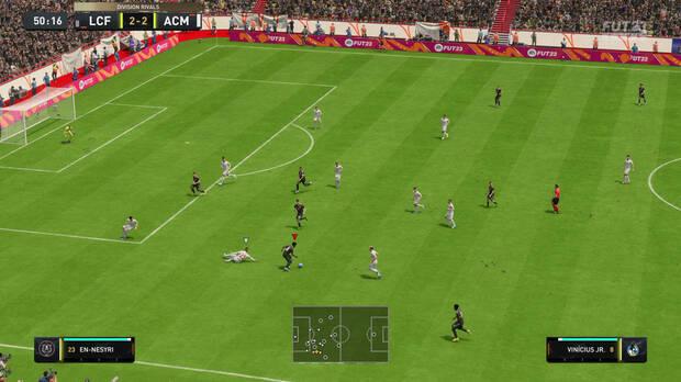 El sistema Hypermotion2 nos permite tener movimientos muy gráciles y fluidos de los futbolistas, aunque las colisiones siguen necesitando mejoras.
