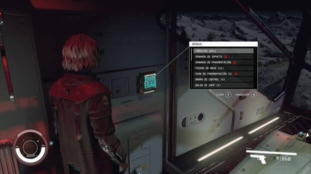 Starfield - 10 mecnicas ocultas: pantalla de CARGO HOLD