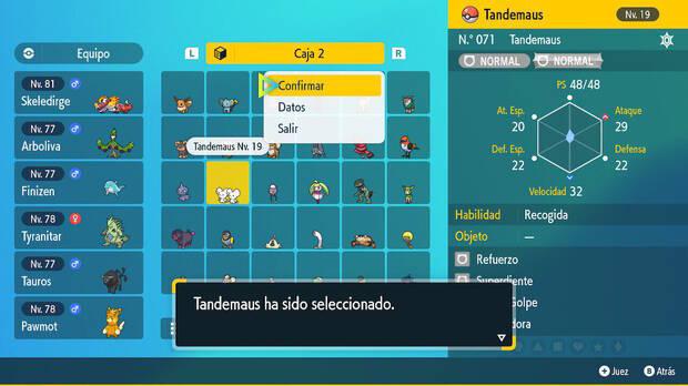 Pokémon Escarlata y Púrpura DLC 1 - Enseñarle un Tandemaus a la pareja de novios