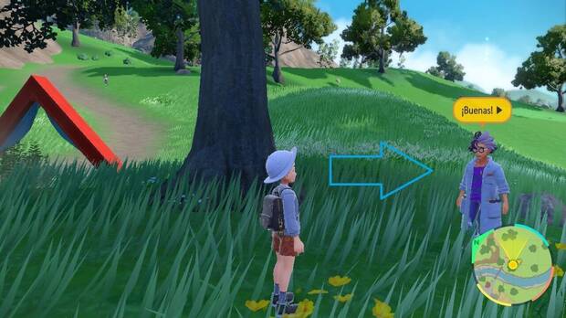 Pokémon Escarlata y Púrpura DLC 1 - Encontrar al Profesor Cinio en Noroteo