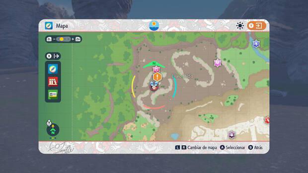 Pokémon Escarlata y Púrpura DLC 1 - Entrada a la cueva del Cuenco Mediocre