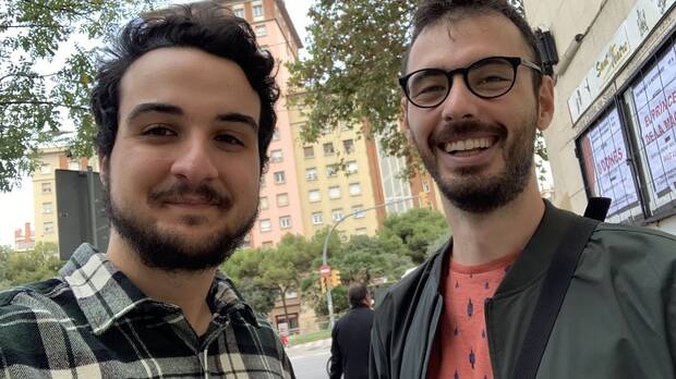 Josyan, a la izquierda, con Bibiki.