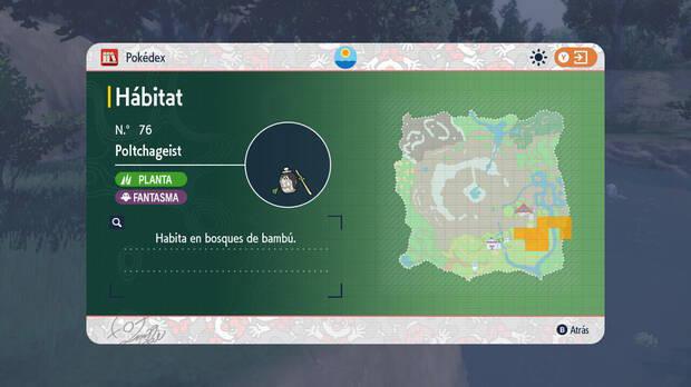 Pokémon Escarlata y Púrpura DLC 1 - Hábitats de Poltchageist