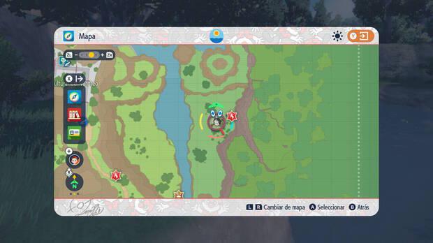 Pokémon Escarlata y Púrpura DLC 1 - Localización en el mapa de Poltchageist