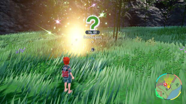 Pokémon Escarlata y Púrpura DLC 1 - Capturar a Poltchageist salvaje