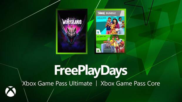 Nuevos juegos gratis en Free Play Days de Xbox Game Pass Core.