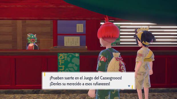 Pokémon Escarlata y Púrpura DLC 1 - Completar el nivel difícil del Juego del Cazaogros para obtener a Munchlax shiny