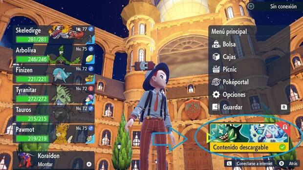 Pokémon Escarlata y Púrpura DLC 1 - Reclamar los nuevos uniformes de regalo del Contenido descargable