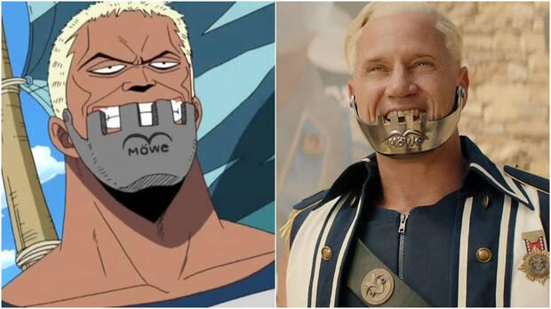 Personaje de One Piece Capitn Morgan y actor Langley Kirkwood