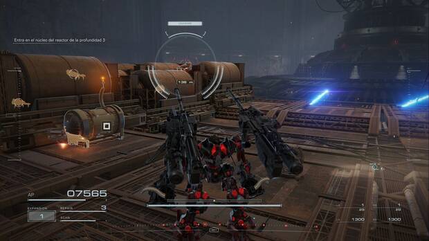 Armored Core 6: Fires of Rubicon - Exploración subterránea Profundidad 3: cofre en los andamios