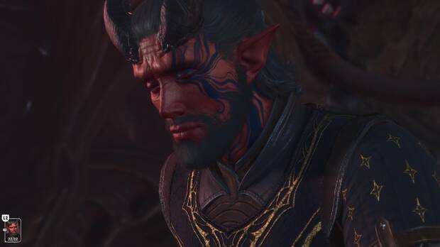 Nuestro personaje, un Palad�n Tiefling, es muy intenso.
