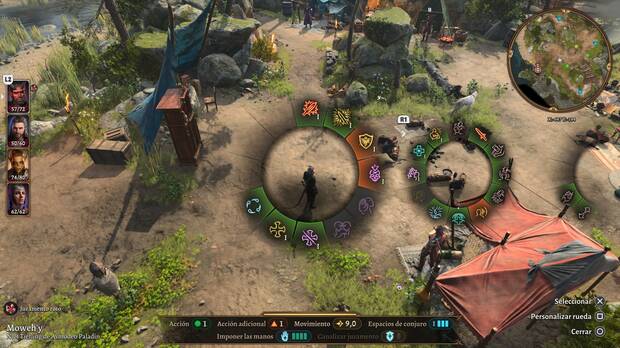 El men� radial para el DualSense, el sistema escogido para controlar �Baldur�s Gate 3� en PlayStation 5, nos ha gustado.