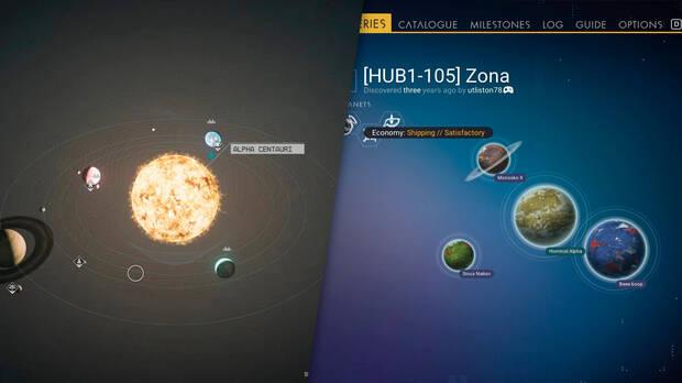 Comparativa entre No Man's Sky y Starfield.