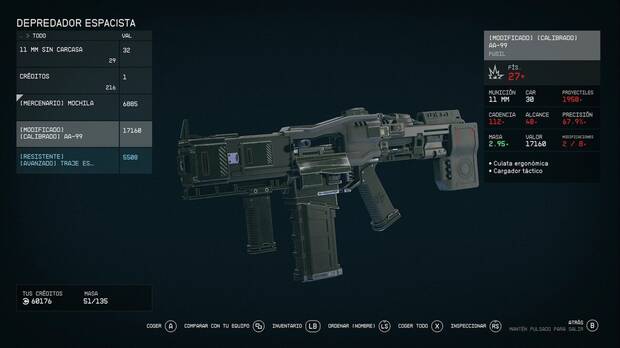 Starfield - Mejores armas y armaduras: loot legendario de un objetivo