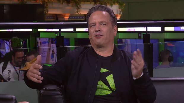 Imagen de Phil Spencer durante Gamescom 2023.