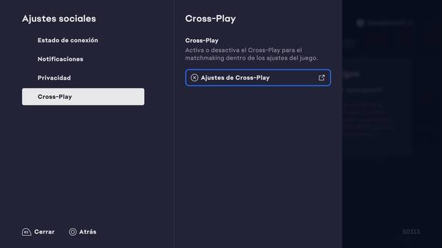 EA Sports FC 24 - Configurar el cross-play desde los ajustes sociales