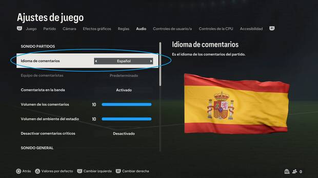 EA Sports FC 24 - ¿Cómo cambiar el idioma de los comentaristas?