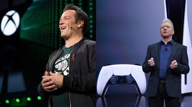 Montaje con Phil Spencer (CEO de Xbox y Microsoft Gaming) y Jim Ryan (ex-CEO de Sony PlayStation)