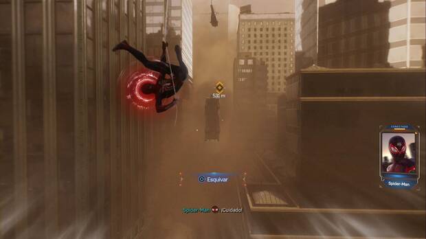 Spider-Man 2 - Tensión superficial: tutorial de esquiva