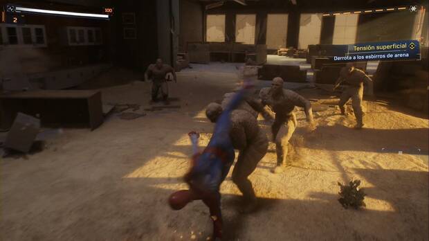 Spider-Man 2 - Tensión superficial: combate contra los Sandman