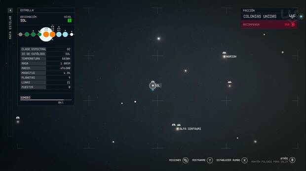 Starfield - Sistema Solar: Ubicación del Sistema Solar