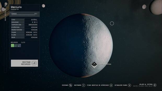 Starfield - Planetas del Sistema Solar: Mercurio
