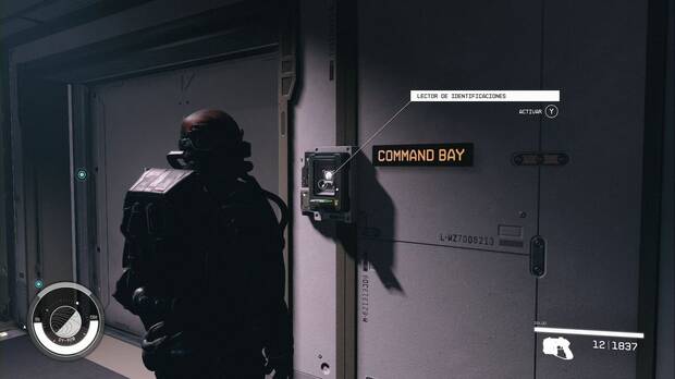 Starfield - Flota Carmesí: lector de identificaciones de la base