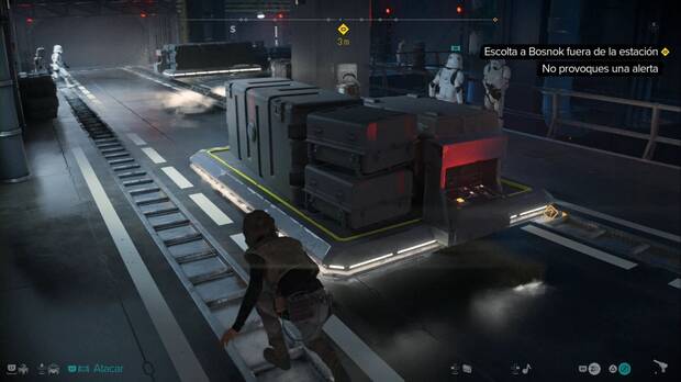 Star Wars Outlaws - Falsa bandera: Kay se cubre con una aerovagoneta