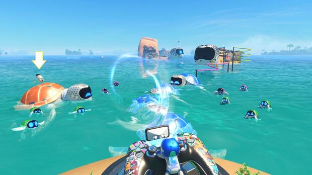 Astro Bot - Localización del bot #02 en Tortugas basureras