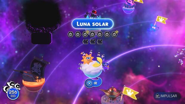 Astro Bot - Entrada del nivel Luna solar del Mundo 5 Cúmulo Emplumado