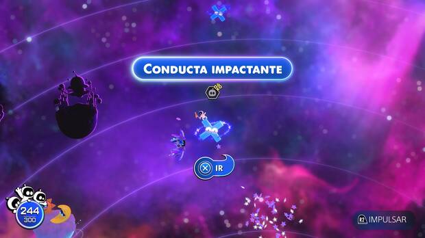 Astro Bot - Entrada del nivel Conducta impactante del Mundo 5 Cúmulo Emplumado
