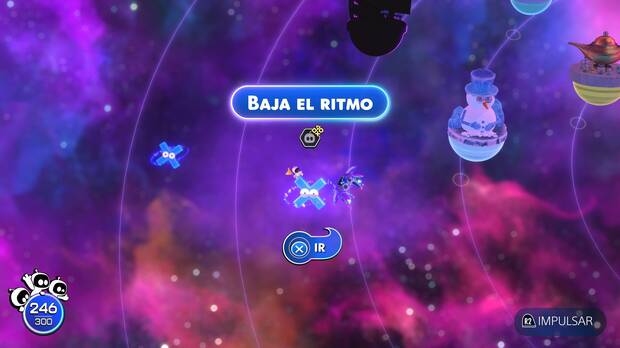 Astro Bot - Entrada del nivel Baja el ritmo del Mundo 5 Cúmulo Emplumado