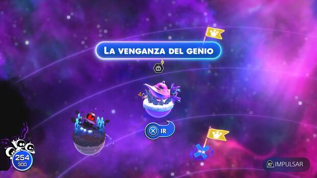 Astro Bot - Entrada del nivel La venganza del genio del Mundo 5 Cúmulo Emplumado