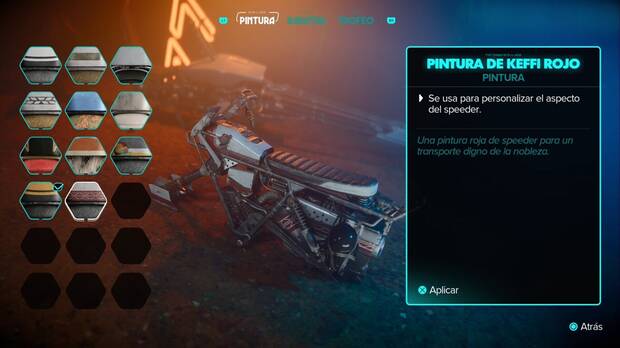 Star Wars Outlaws - Speeder: Pintura de Keffi Rojo