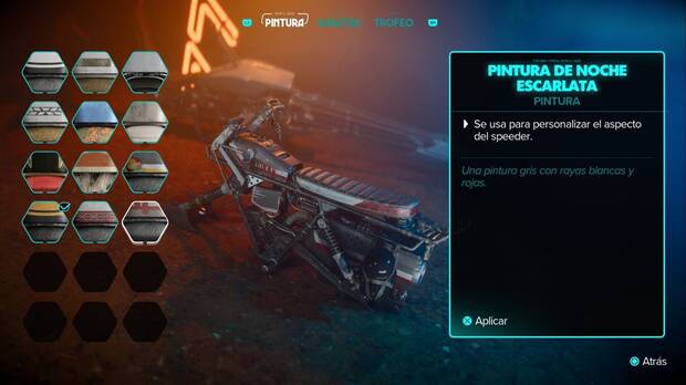 Star Wars Outlaws - Pintura de noche escarlata