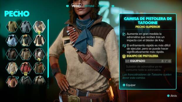 Star Wars Outlaws - Equipo: Chaqueta de pistolera de Tatooine