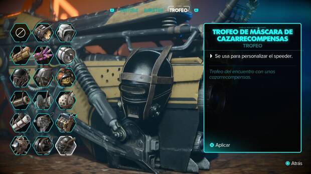 Star Wars Outlaws - Trofeo de máscara de cazarrecompensas