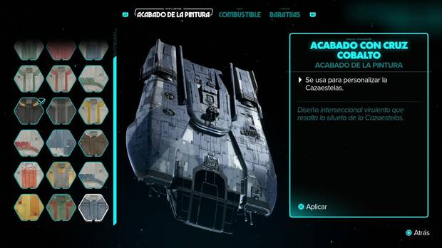 Star Wars Outlaws - Acabado con cruz cobalto