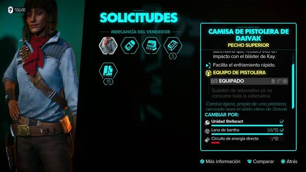 Star Wars Outlaws - Equipo: Camisa de pistolera de Daivak