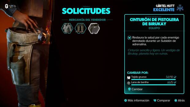 Star Wars Outlaws - Equipo: Cinturón de pistolera de Birukay