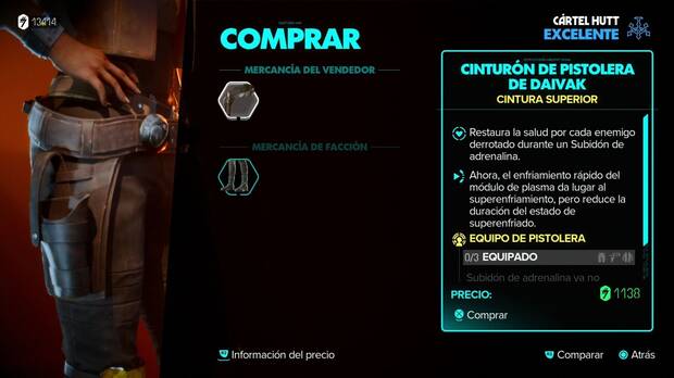 Star Wars Outlaws - Equipo: Cinturón de pistolera de Daivak