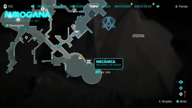 Star Wars Outlaws - Cazaestelas: icono de mecánica de naves en Toshara
