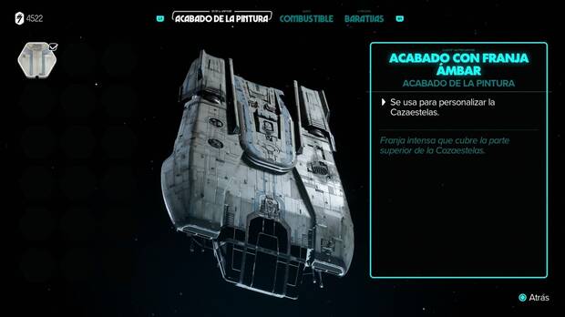 Star Wars Outlaws - Cazaestelas: Acabado con franja ámbar