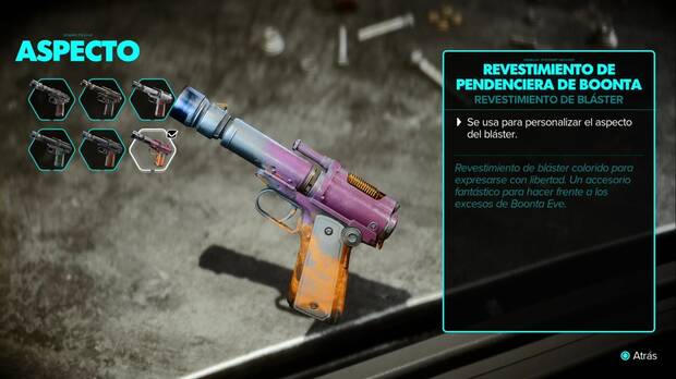 Star Wars Outlaws - Bláster: Revestimiento de pendenciera de Boonta