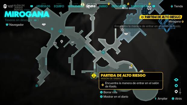 Star Wars Outlaws - Partida de alto riesgo: marcador de la misión